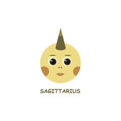zodiac sign sagittarius in the form of a child