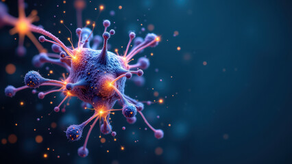 Fototapeta premium An illustrated depiction of a molecule of GLP-1, Glucagon-like peptide-1.