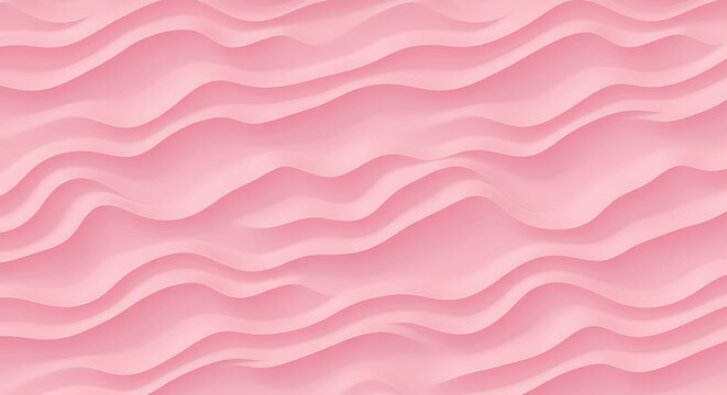 Blush Pink Waves: Soft 3D Render Texture AI Generated