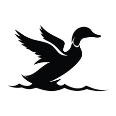 Duck Silhouette Vector silhouette