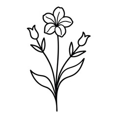 Vector illustration of a floral design with flowers, leaves, and a lily in a spring-inspired pattern