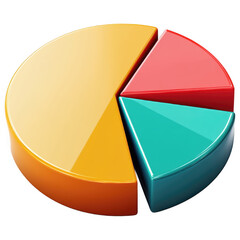 Colorful Pie Chart with Four Sections