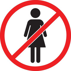 No Woman Sign
