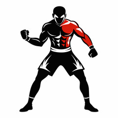 Black football player silhouette vector illustration of a running athlete in action