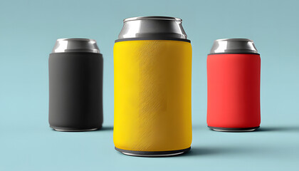 Can Koozie Mockup — Neoprene Foam Sleeve for Beer and Soda Promotions