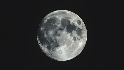 Naklejka premium Moon background / The Moon is an astronomical body that orbits planet Earth