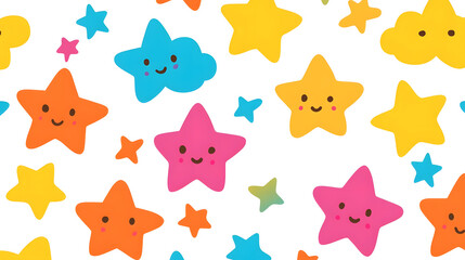 Colorful star pattern design