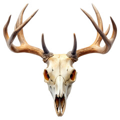 deer skull isolated on white