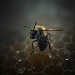bee on flower