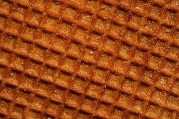close up of stroopwafel texture