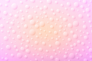 Creative colorful background with water drops. Top view.