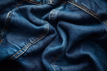 Naklejka premium High-quality jeans mock-up featuring stylish denim with customizable design elements, perfect for showcasing branding, textures, and stitching details.