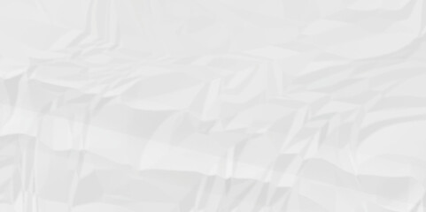 White crumpled paper Blank white crumpled and creased paper poster.	