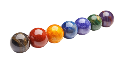 Chakra - Colorful Chakra Symbol for Energy Healing and Meditation Isolated on White Background