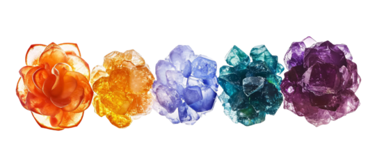 Chakra - Colorful Chakra Symbol for Energy Healing and Meditation Isolated on White Background