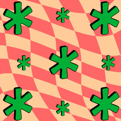 Retro checkered pattern background