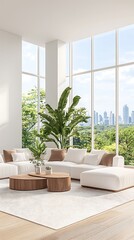 Naklejka premium Modern Living Room View (14)