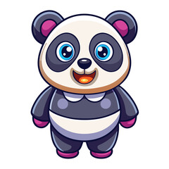 Obraz premium Cute cartoon panda (1)