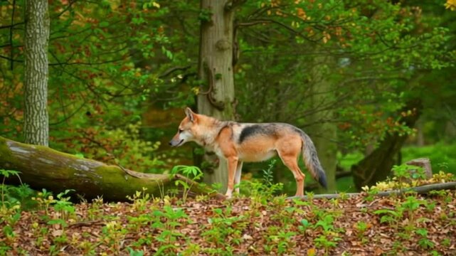 Endangered red wolf canis rufus on brink of extinction in north carolina wild habitat