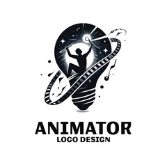 Fototapeta premium Animator Vector Logo Design