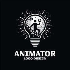 Fototapeta premium Animator Vector Logo Design