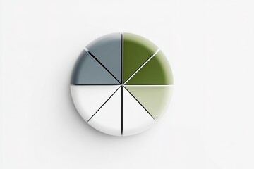 Colorful circular palette creating a modern artistic display in a minimalistic indoor setting
