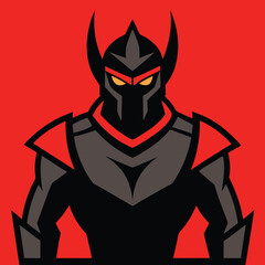 Evil night witch vector with bat and pumpkin, a devilish cartoon horror