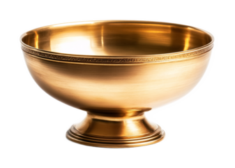 Chrism Bowl for Christian Anointing and Blessings - Isolated on White Background