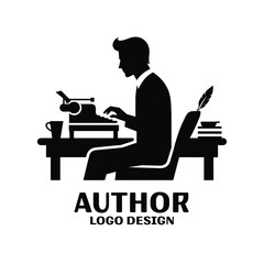Author Vector Logo Design