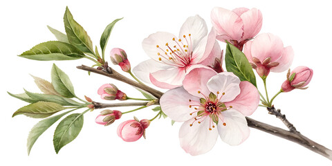 Fototapeta premium Watercolor Illustrative image isolated white background