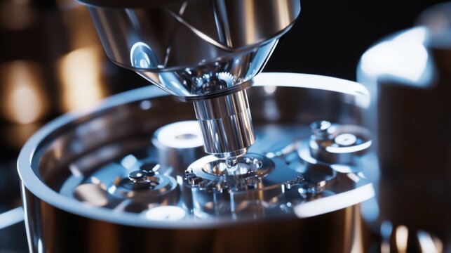 Watchmaker assembling a luxury timepiece with precision tools. Featuring detail and craftsmanship