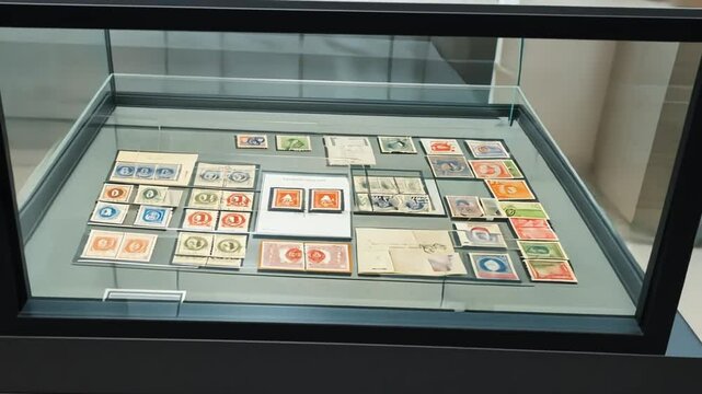 Stamp collection.