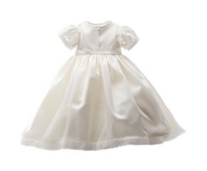 Christening Gown for Christian Baptism - Isolated on White Background