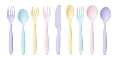 Midjourney Bot
APP
 — 7:17 PM
Plastic cutlery in pastel summer colors, scattered arrangement, isolated PNG