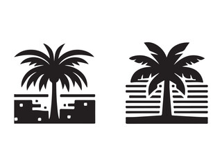 vector illustration of palm trees