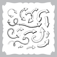 Artistic Doodle Arrows for Infographics