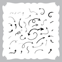 Artistic Doodle Arrows for Infographics