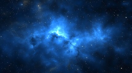 Fototapeta premium Cosmic nebulae ablaze in a star-studded expanse.