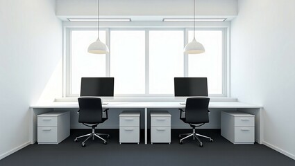 Fototapeta premium White office interior