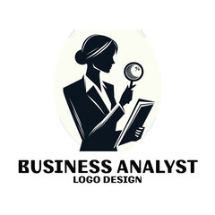 Business Analyst Vector Logo Design