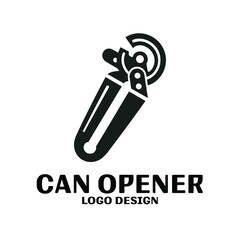 Can opener Vector Logo Design