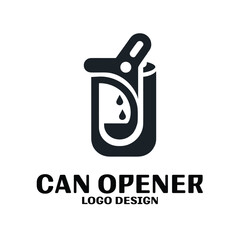 Can opener Vector Logo Design