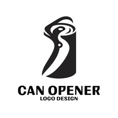 Obraz premium Can opener Vector Logo Design