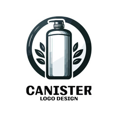 Canister Vector Logo Design