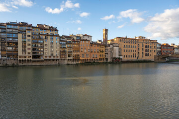 Naklejka premium The Old Town of city of Florence, Italy