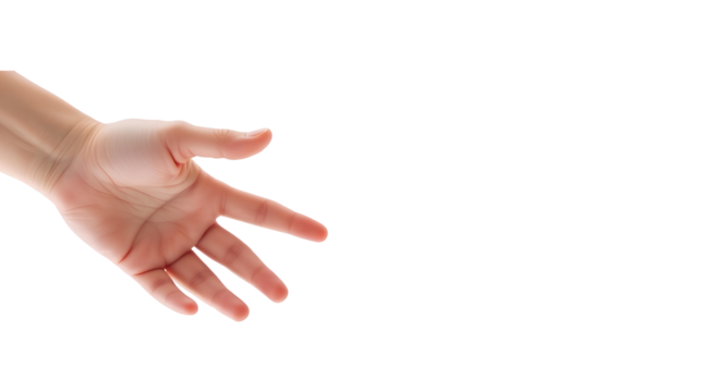 Photo of hand in the air isolated on transparent background.png
