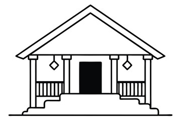 house icon isolated on white