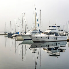 Fototapeta premium yachts in marina