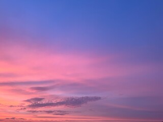 sunset in the sky