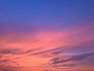 sunset in the sky